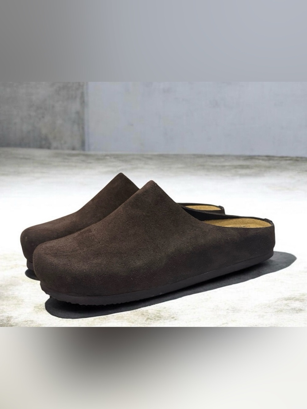 These Greystone Leather Collection Suede Mules , Women’s 7.5